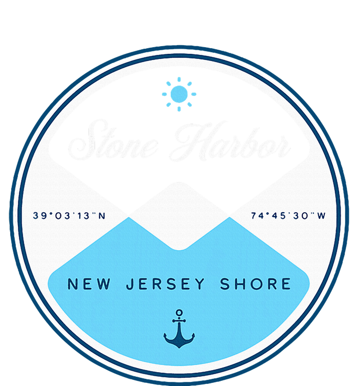 Stone Harbor New Jersey Nj Circle Graphic T-Shirt