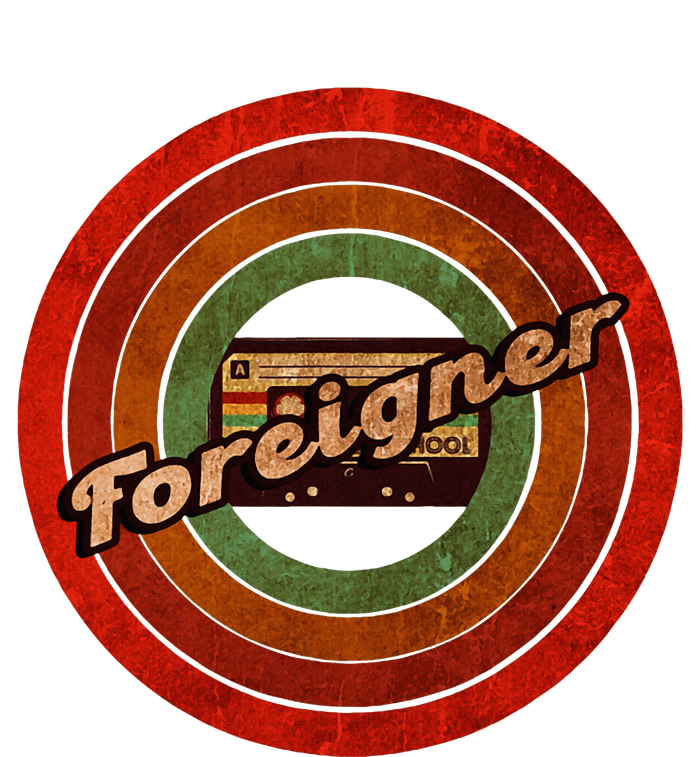 Vintage Foreigner Retro Cassette 90s Rock Music T-Shirt