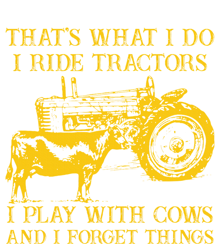 ThatS What I Do I Ride Tractors I Play With Cows Farmer Valucap Bio-Washed Visor