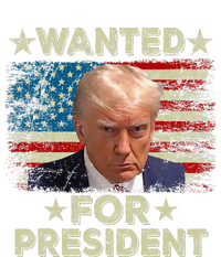 Wanted For President Trump Mug Shot 2024 Us American Flag Toddler Hoodie