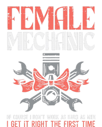 Female Mechanic Funny Car Auto Garage Cooling Performance Long Sleeve Crew