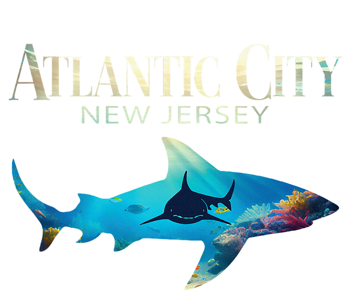 Atlantic City Retro Atlantic City Nj Shark T-Shirt