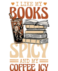 Bookish Bookworm I Like My Books Spicy And My Coffee Icy Cropped Pullover Crew