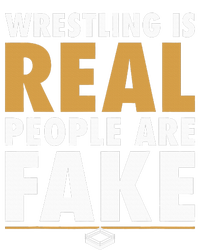 Wrestling Is Real People Are Fake Pro Wrestling Smark Sustainable Bucket Hat