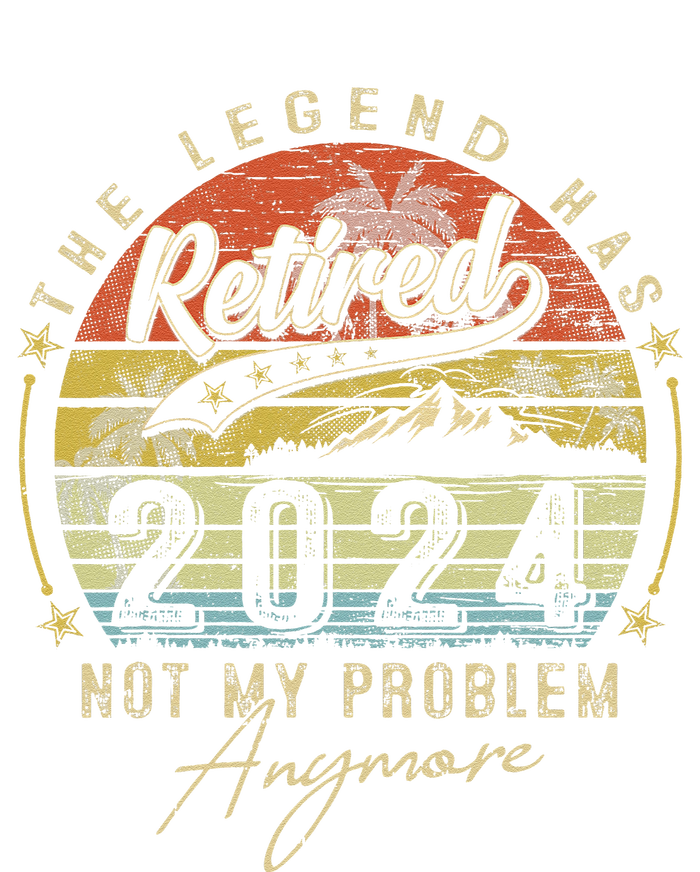 Legend Has Retired 2024 Not My Problem Anymore Retirement Knit Cap Winter Beanie