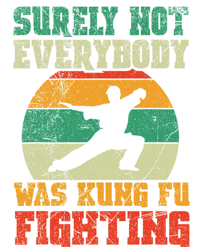 Surely Not Everybody Was Kung Fu Fighting Vintage Retro Cooling Performance Long Sleeve Crew