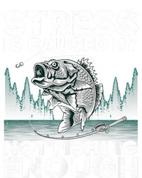 Stress Is Caused By Not Fishing Enough Funny Fishing Bass Fly Fishing Lovers Toddler Hoodie