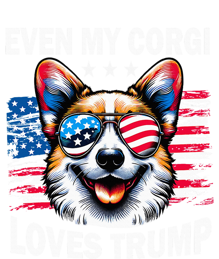 Even My Corgi Loves Trump Trump Supporter Toddler Zip Fleece Hoodie