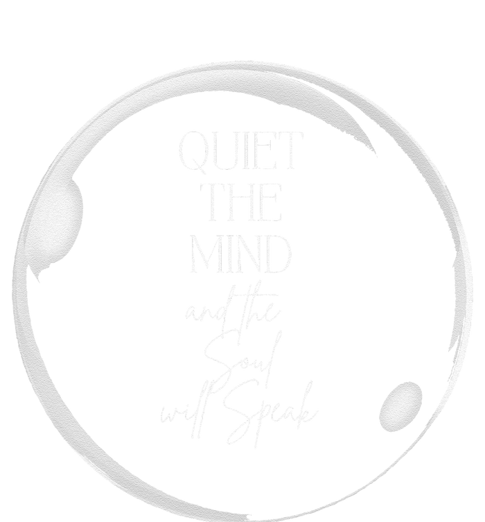 Quiet The Mind The Soul Will Speak Summer Large Microfiber Waffle Golf Towel