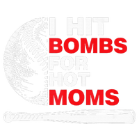 Funny Retro Baseball I Hit Bombs For Hot Moms Valucap Bio-Washed Visor