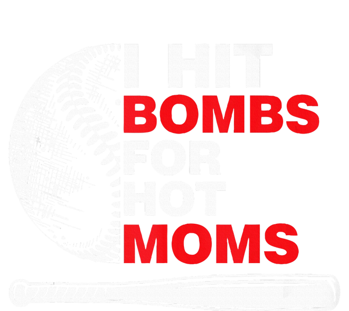 Funny Retro Baseball I Hit Bombs For Hot Moms Valucap Bio-Washed Visor