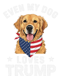 Retriever Even My Dog Loves Trump Usa Flag Bandana T-Shirt