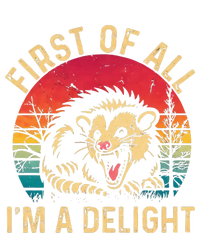 Vintage Retro First Of All IM A Delight Angry Possum Impact Tech Backpack