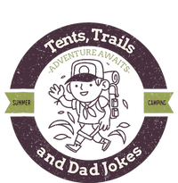 Tents Trails And Dad Jokes Camping Dad Gift Softstyle Adult Sport Polo