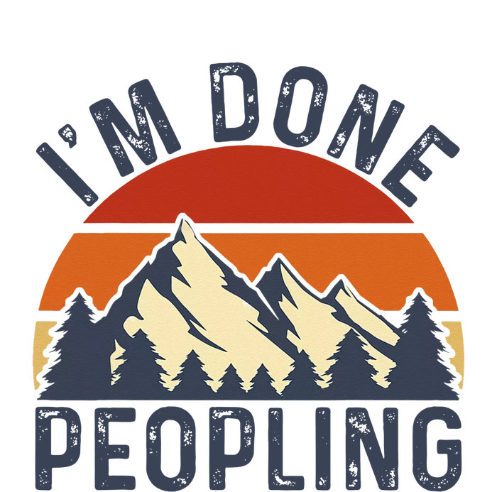 IM Done Peopling Funny Vintage Style T-Shirt