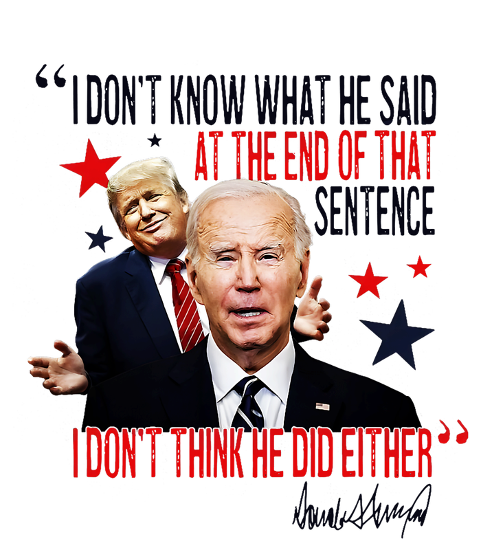 Funny I DonT Know What He Said Trump Biden Debate President Microfiber Hand Towel