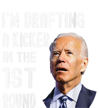 IM Drafting A Kicker In The 1st Round Funny Biden Confused Short Acrylic Beanie