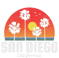 San Diego Women Vintage Retro Beach Sunset Kids Long Sleeve Shirt