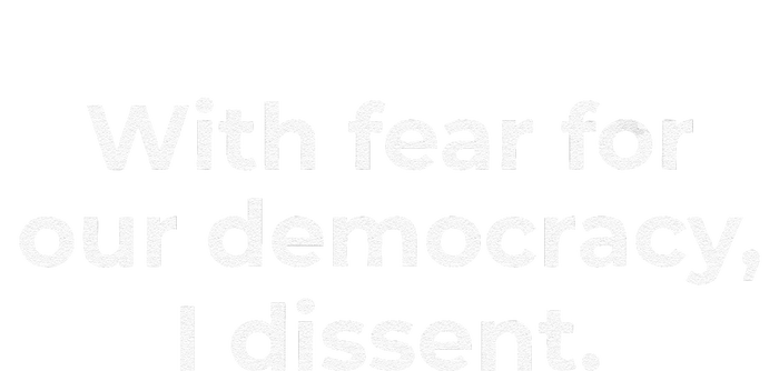 With Fear For Our Democracy I Dissent Funny Immunity Quote Hoodie