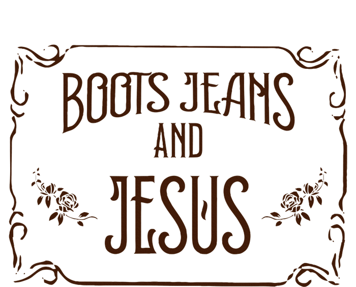 Cute Boots Jeans And Jesus Cowgirl Cowboy Country Western 12 oz Stainless Steel Tumbler Cup