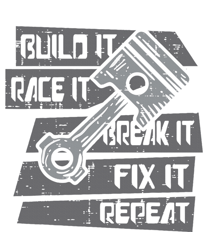 Build Race Break Fix It Repeat Auto Mechanic Kids Long Sleeve Shirt