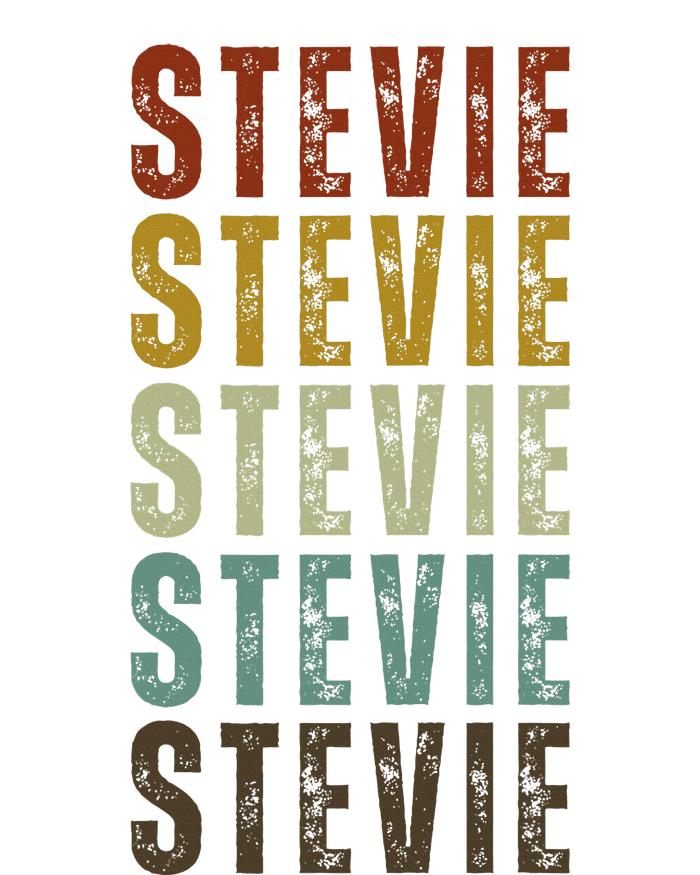 First Name Stevie Pattern Vintage Stevie Women's Crop Top Tee