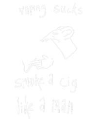 Rat Vaping Sucks Smoke A Cig Like A Man Women's T-Shirt