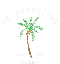 Retro Cool St. Augustine Florida Colorful Palm Tree Novelty T-Shirt