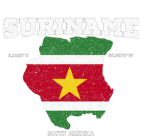 Suriname Flag And Map Suriname Coordinates High Crown Mesh Back Trucker Hat