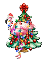 Summer Tropical Flamingo Santa Hat Christmas In July T-Shirt