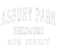 Asbury Park New Jersey Nj Vintage Established Sports Design Cropped Pullover Crew