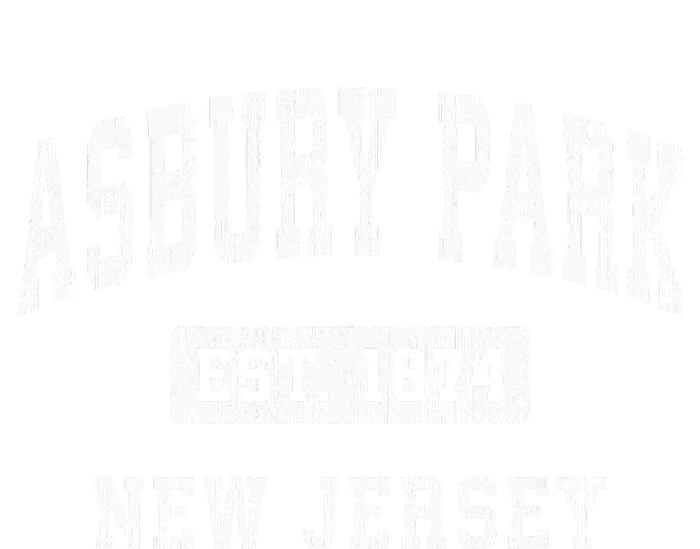 Asbury Park New Jersey Nj Vintage Established Sports Design Cropped Pullover Crew