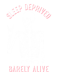 Sleep Deprived Barely Alive Funny Skeleton Halloween Funny Sarcastic G Ladies Essential Tank