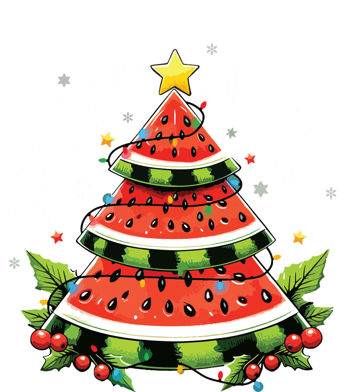 Christmas In July Watermelon Xmas Tree Summer Women's T-Shirt