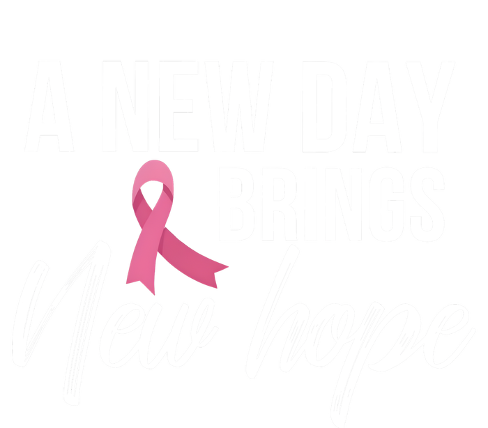 A New Day Brings New Hope Breast Cancer Awareness Softstyle Adult Sport Polo