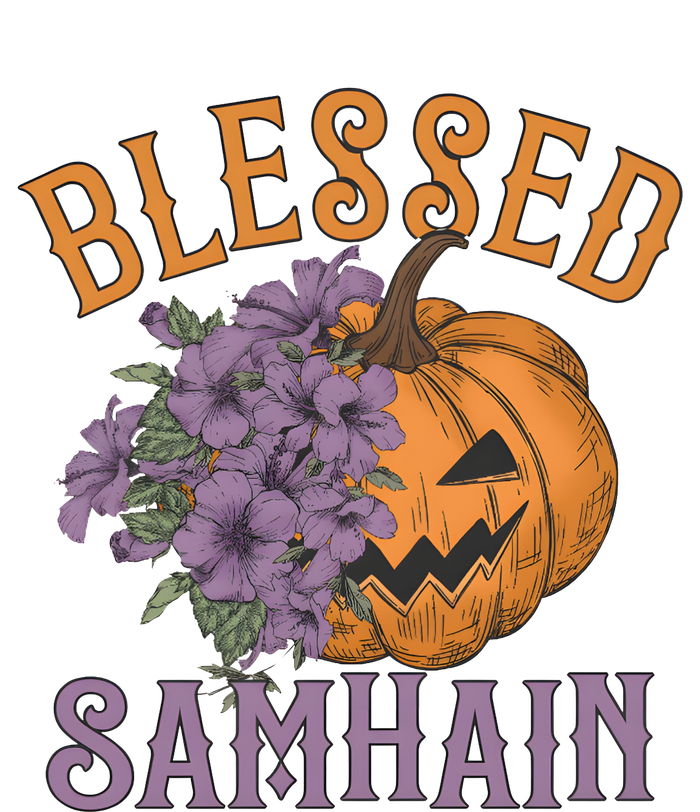 Blessed Samhain Flower Floral Halloween Pumpkin Head Wool Snapback Cap