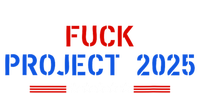 Fuck Project 2025 Election 2024 Pro Democracy Women's Knotted Racerback Tank