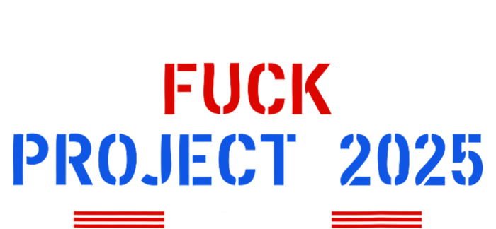 Fuck Project 2025 Election 2024 Pro Democracy Women's Knotted Racerback Tank