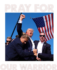 Pray For Our Warrior Pray For Trump Trending Trump Was Just Shot At Women's Crop Top Tee