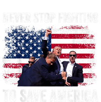 Never Stop Fighting To Save America Snapback Five-Panel Rope Hat