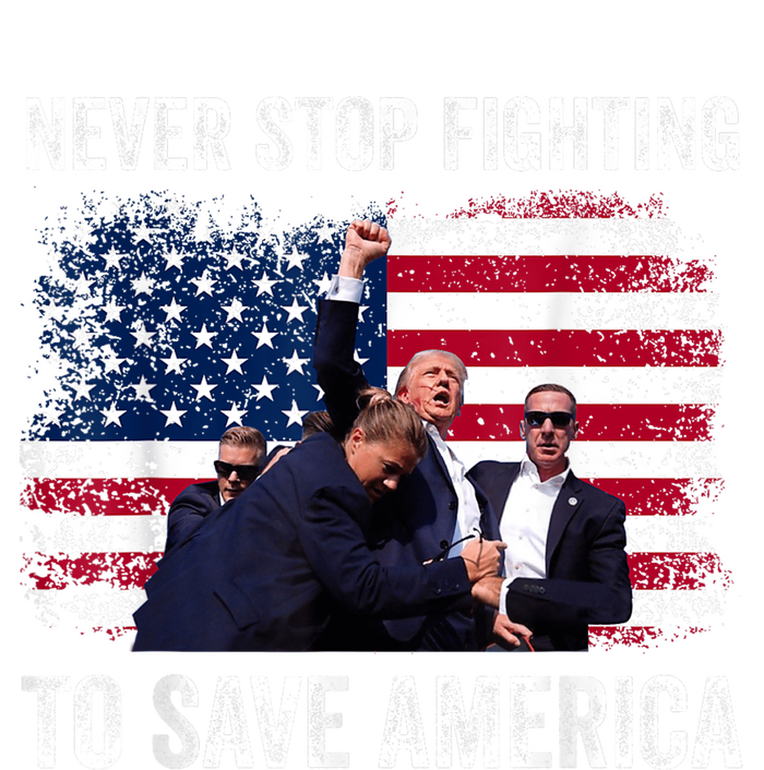 Never Stop Fighting To Save America Snapback Five-Panel Rope Hat