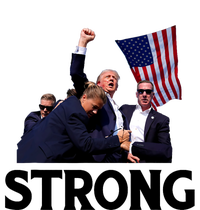 Trump Strong Fist Hand Us Vote Trump 2024 Survives Rally Silk Touch Performance Long Sleeve Polo