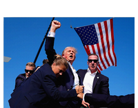 Donald Trump Photo After The Shooting At His Rally Kids Tie-Dye T-Shirt