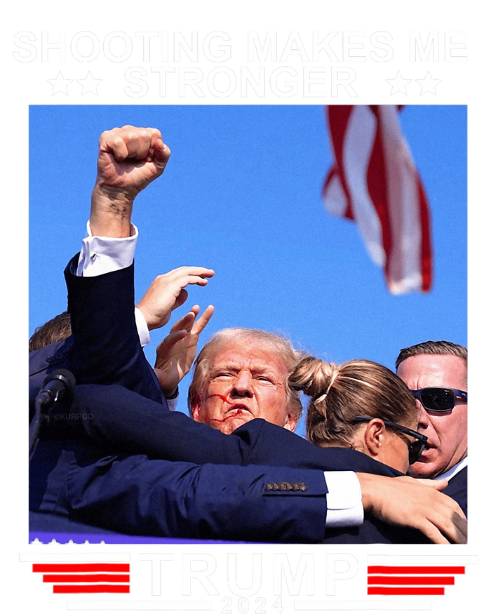 Shooting Makes Me Stronger Trump 2024 T-Shirt