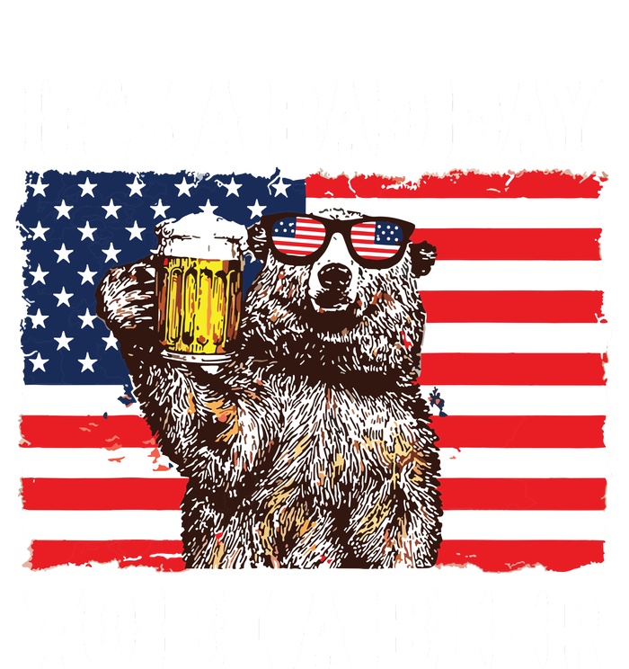 Us Flag Bear Drinking To Be A Beer T-Shirt