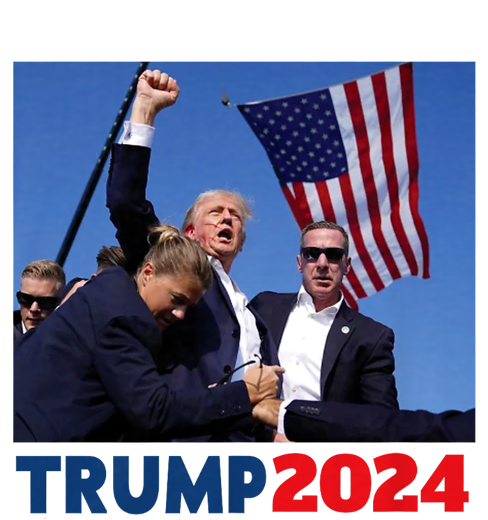 Trump 2024 Us Flag Donald Trump Election Rally Shooting 2024 T-Shirt