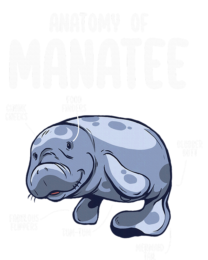 Anatomy Of Manatee Funny Sea Animal Chubby Manatee Lovers Toddler Fine Jersey T-Shirt