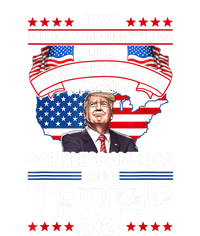 Funny God Bless America Jesus Christ Is My Lord Trump 2024 Gift T-Shirt