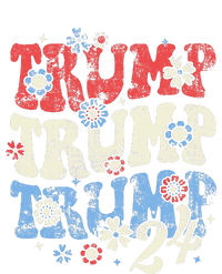 Trump Trump Trump 2024 Retro Groovy T-Shirt