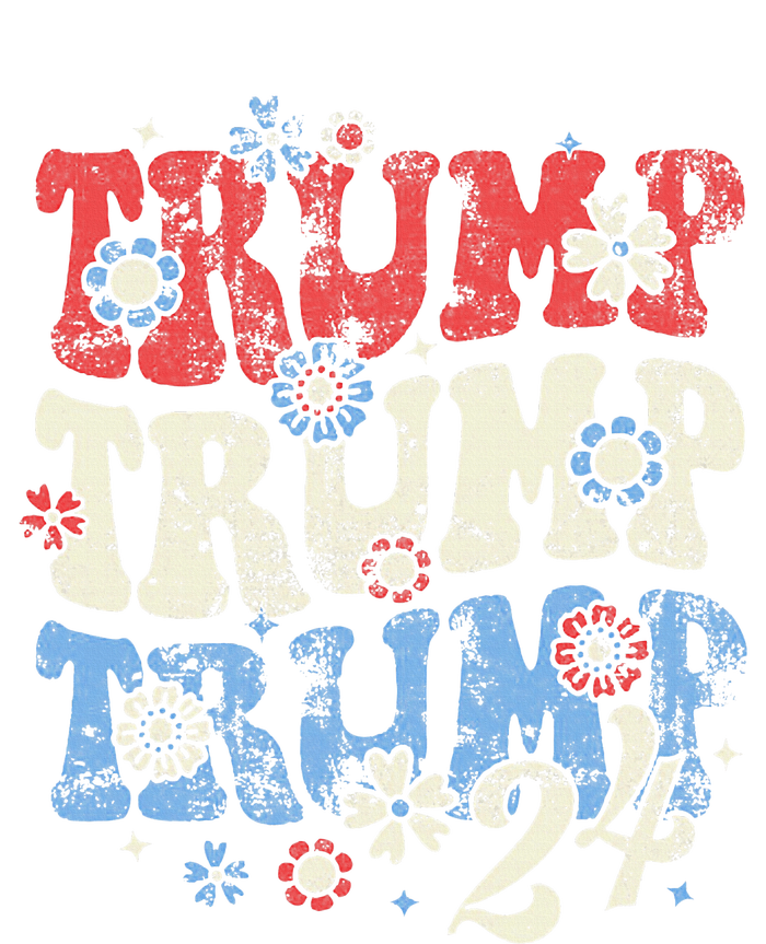 Trump Trump Trump 2024 Retro Groovy T-Shirt